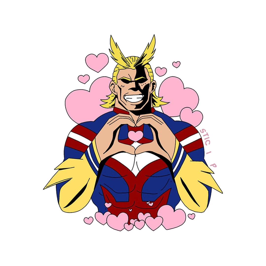 All Might Love Sticker